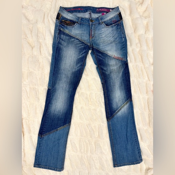 Azzure Jeans One-of-a-kind Y2K Straight Denim Size 28 - Picture 2 of 12